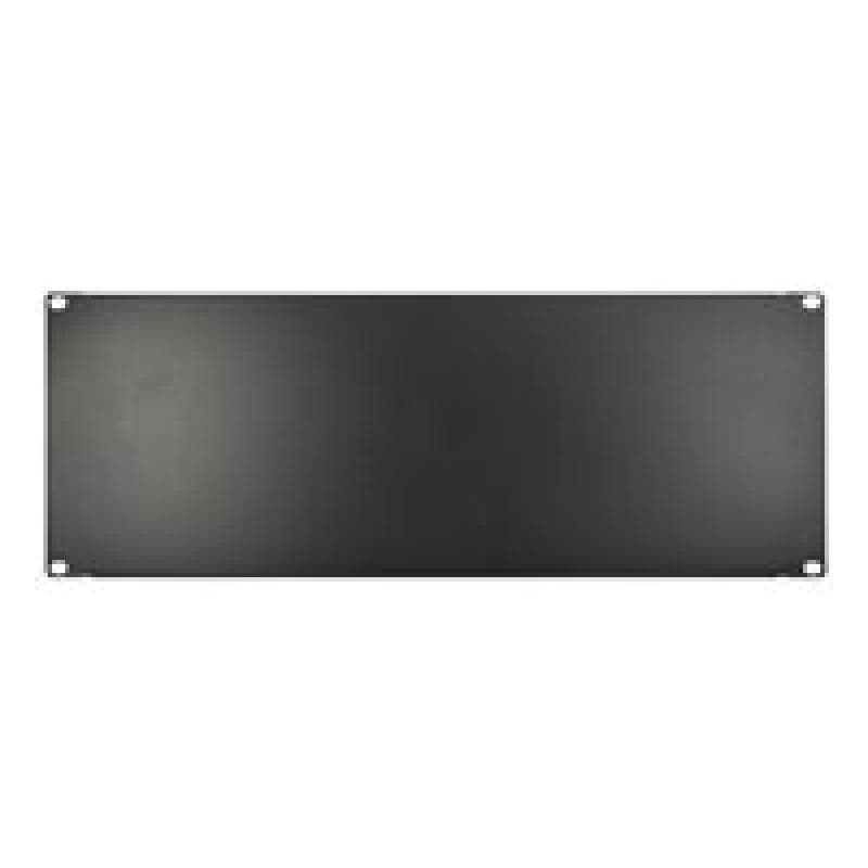 INTERTECH Inter-Tech 19″ Blindplatte, schwarz 4HE, geschraubt