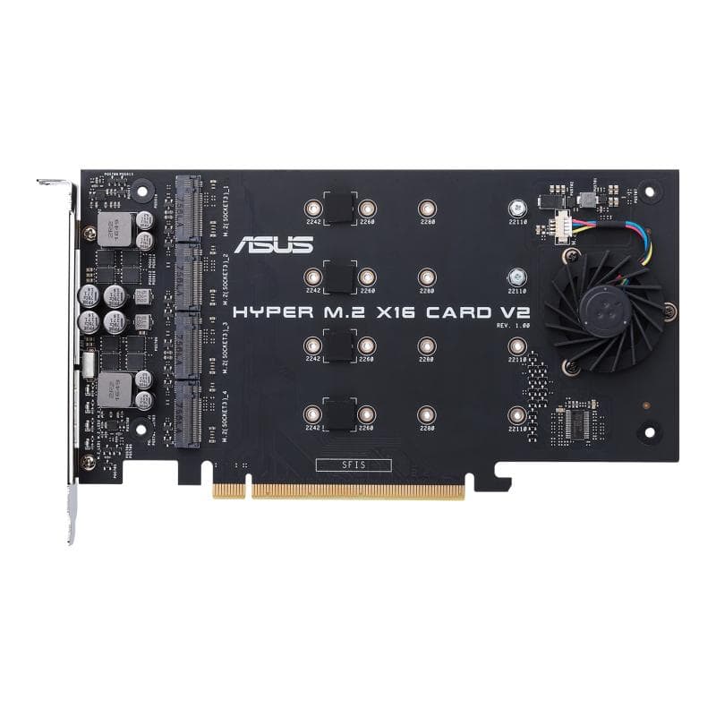 ASUS HYPER M.2 X16 CARD V2 - Schnittstellenadapter - M.2 - Expansion Slot to M.2 - M.2 Card - 128 Gb