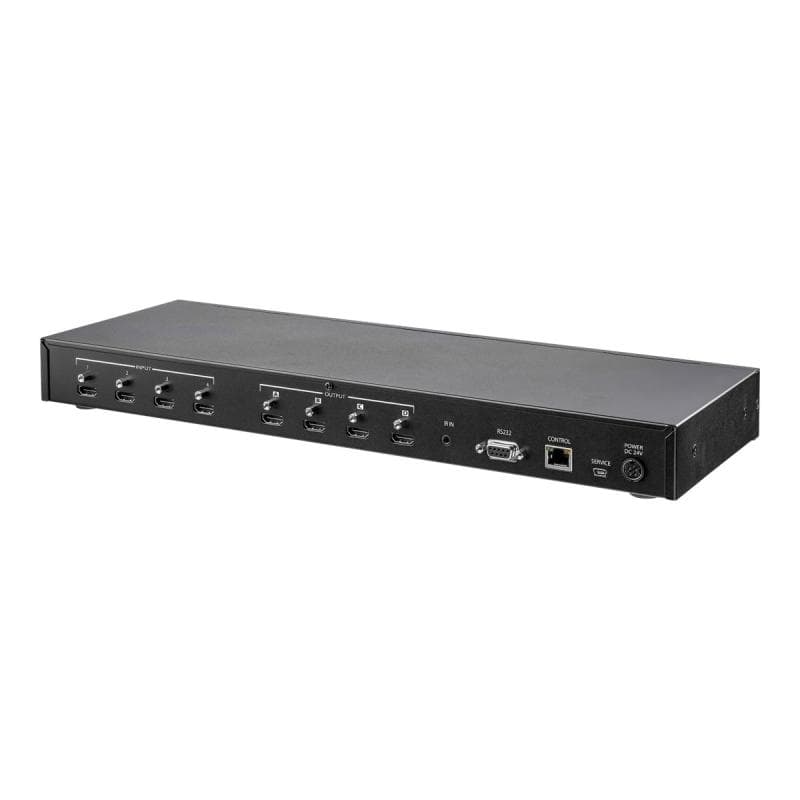 STARTECH.COM 4x4 HDMI Matrix Switch mit Audio- und Ethernet-Steuerung - 4K 60Hz - HDMI-Switch - Rack