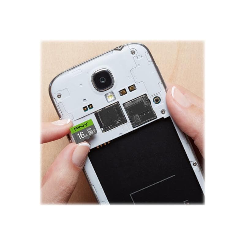 PNY Micro SD Card Elite 16 GB HC Class 10  UHS I  U1  SD adapter