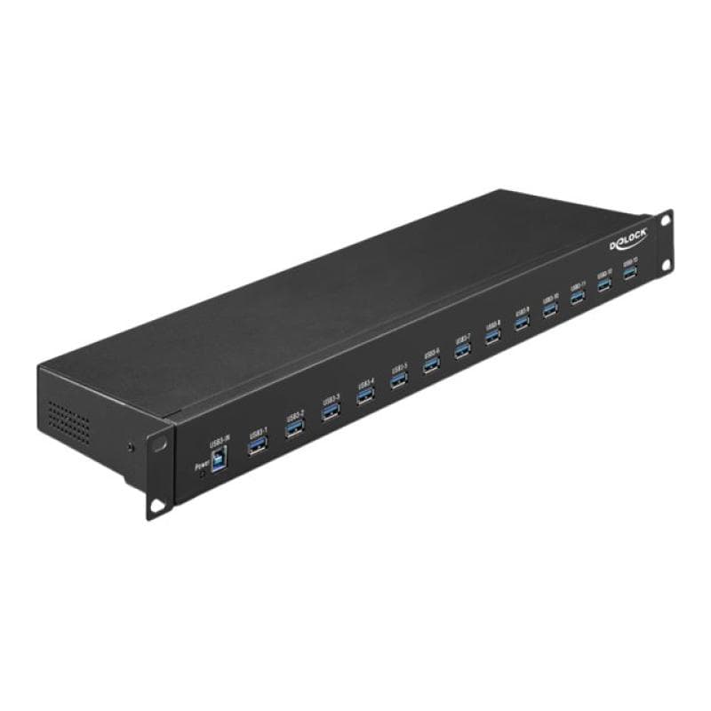 DELOCK 19″ Industrie Hub 13 x USB 3.1 Gen 1 Typ-A