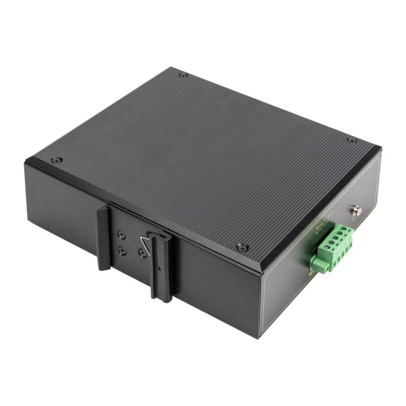 DIGITUS Industrieller 4-Port Gigabit PoE+ Switch mit 2x Uplink