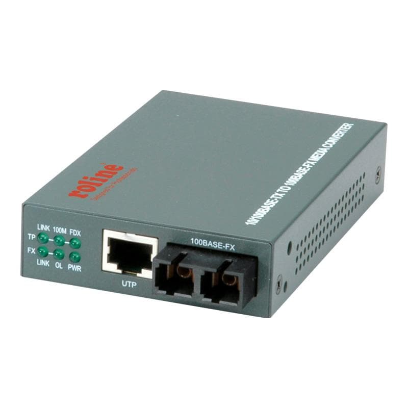 ROLINE Fast Ethernet Konverter RJ45/SC