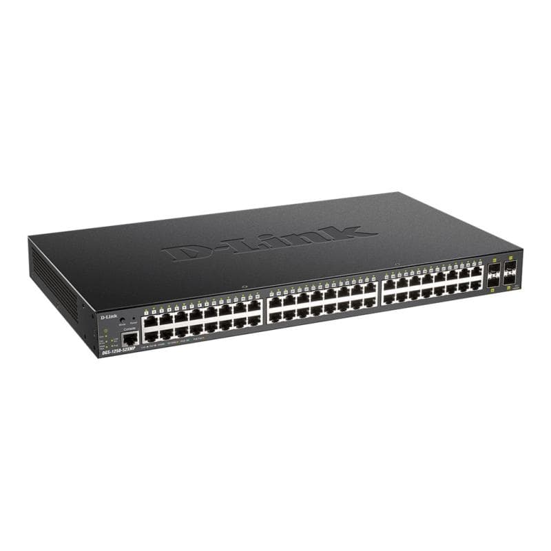 D-LINK Switch / 52-Port Smart Managed PoE Gigabit Stack Switch, dlink green 3.0, 24x 10/100/1000Mbit