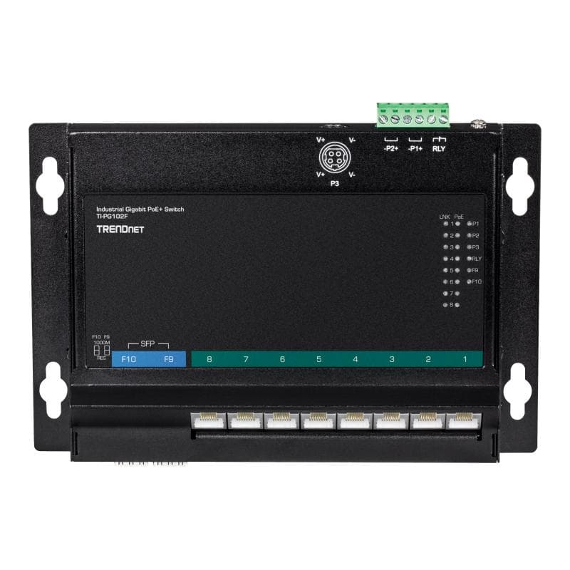 TRENDNET 10-P. IND.GB POE+WALL-MT SWITC