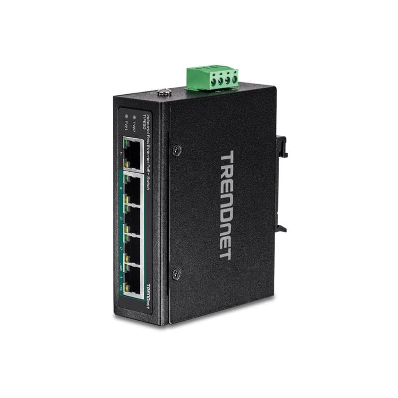 TRENDNET 5-PORT IND.FAST ETH POE+ SWITC