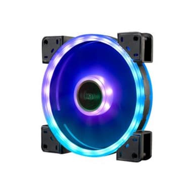AKASA Vegas TL PC-Gehäuse-Lüfter Schwarz, RGB (B x H x T) 140 x 140 x 25 mm