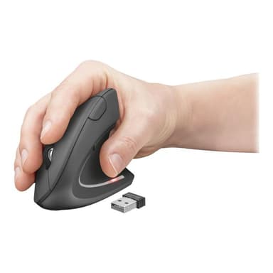 TRUST Verto Ergonomische Maus Optisch Ergonomisch Grau