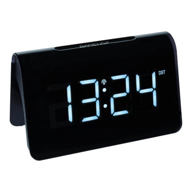 TFA-DOSTMANN 60.2543.02 Funk Wecker Schwarz Alarmzeiten 1