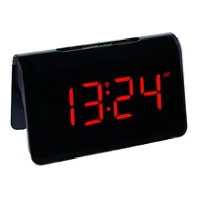 TFA-DOSTMANN 60.2543.05 Funk Wecker Schwarz Alarmzeiten 1