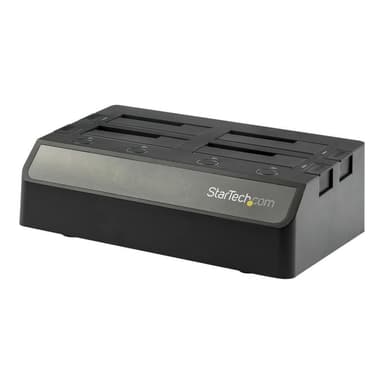 STARTECH.COM 4 Schacht SATA Festplatten Dockingstation - Für 6,4/8,9cm 2,5/3,5Zoll SSD / HDD - USB 3