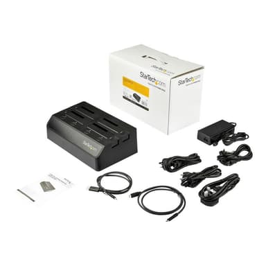 STARTECH.COM 4 Schacht SATA Festplatten Dockingstation - Für 6,4/8,9cm 2,5/3,5Zoll SSD / HDD - USB 3