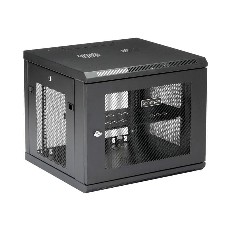 STARTECH.COM 9HE Wandmontage Server Rack - bis zu 53cm tief - Gehäuse mit Scharnier