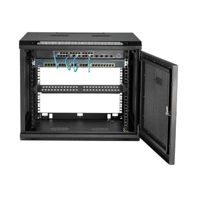 STARTECH.COM 9HE Wandmontage Server Rack - bis zu 53cm tief - Gehäuse mit Scharnier