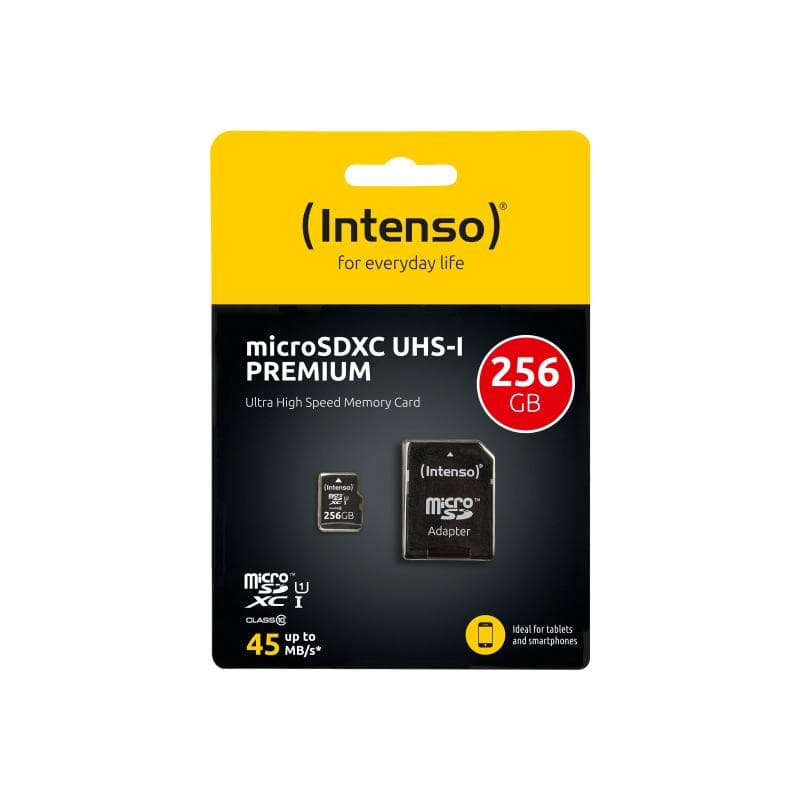 INTENSO microSD 256GB UHS-I Prem CL10