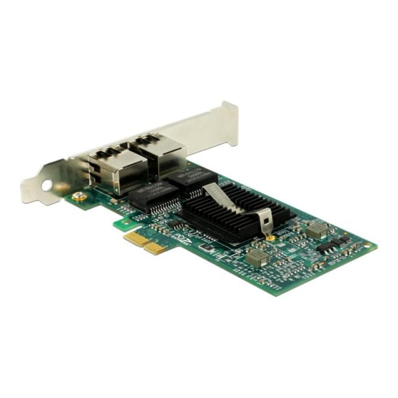 DELOCK PCI Express Card > 2 x Gigabit LAN - Netzwerkadapter - PCIe 2.0 Low-Profile - Gigabit Etherne