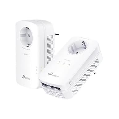 TP-LINK AV1300 - Gigabit Passthrough Powerline Starter Kit - Bridge - GigE, HomePlug AV (HPAV)