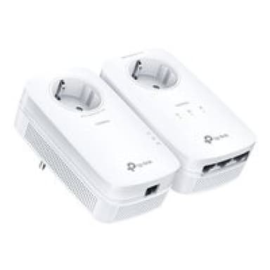 TP-LINK AV1300 - Gigabit Passthrough Powerline Starter Kit - Bridge - GigE, HomePlug AV (HPAV)
