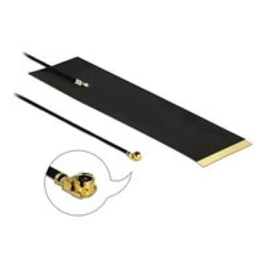 DELOCK LTE Antenna MHF I plug 1,9 - 3,9 dBi 1,13 15cm FPC internal self adhesive - Antenne
