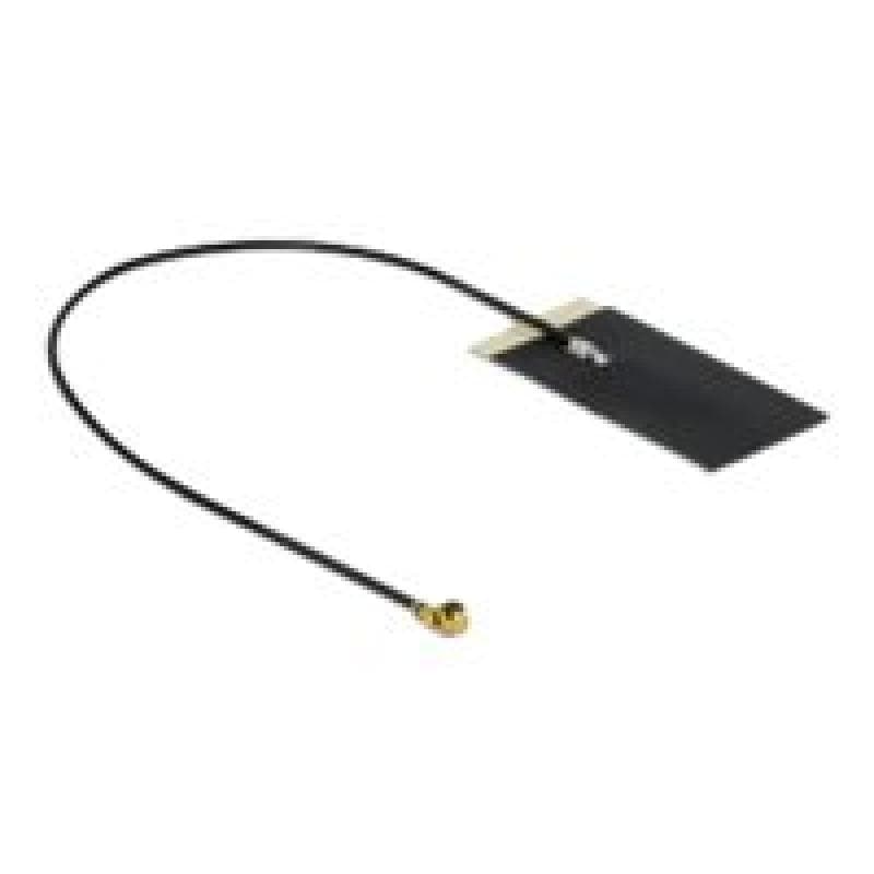 DELOCK WLAN 802.11 ac/ax/a/h/b/g/n Antenne MHF I Stecker 2,7 - 3.0 dBi 1.13 15 cm FPC intern