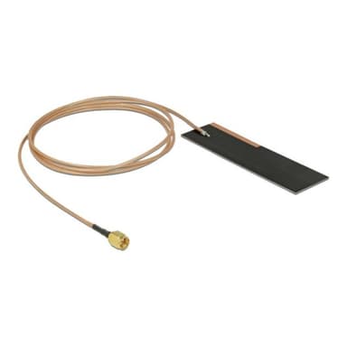 DELOCK LPWAN Antenne SMA Stecker 1 - 2 dBi RG-178 1 m PCB intern Klebemontage (12620)