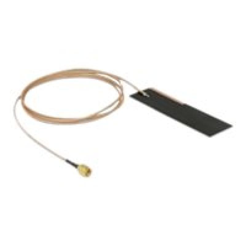 DELOCK LPWAN Antenne SMA Stecker 1 - 2 dBi RG-178 1 m PCB intern Klebemontage (12620)