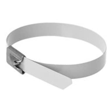 DELOCK Edelstahlkabelbinder L 300 x B 7,9 mm weiß 10 Stück