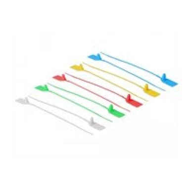 DELOCK Kabelbinder mit Beschriftungsfeld L 250 x B 2,7 mm 10 Stück farbig sortiert Delock