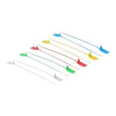 DELOCK Kabelbinder mit Beschriftungsfeld L 250 x B 2,7 mm 10 Stück farbig sortiert Delock