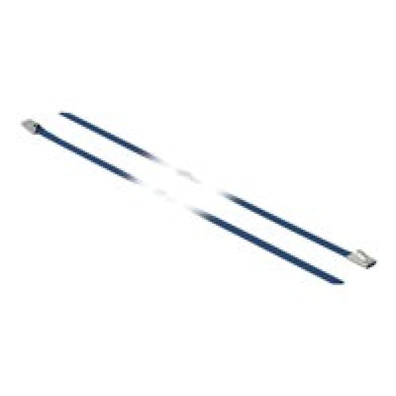 DELOCK Edelstahlkabelbinder L 300 x B 4,6 mm blau 10 Stück
