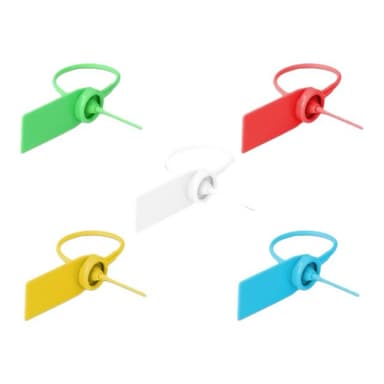 DELOCK Kabelbinder mit Beschriftungsfeld L 180 x B 2,5 mm 10 Stück farbig sortiert Delock
