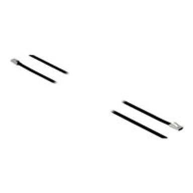 DELOCK Edelstahlkabelbinder L 500 x B 4,6 mm schwarz 10 Stück