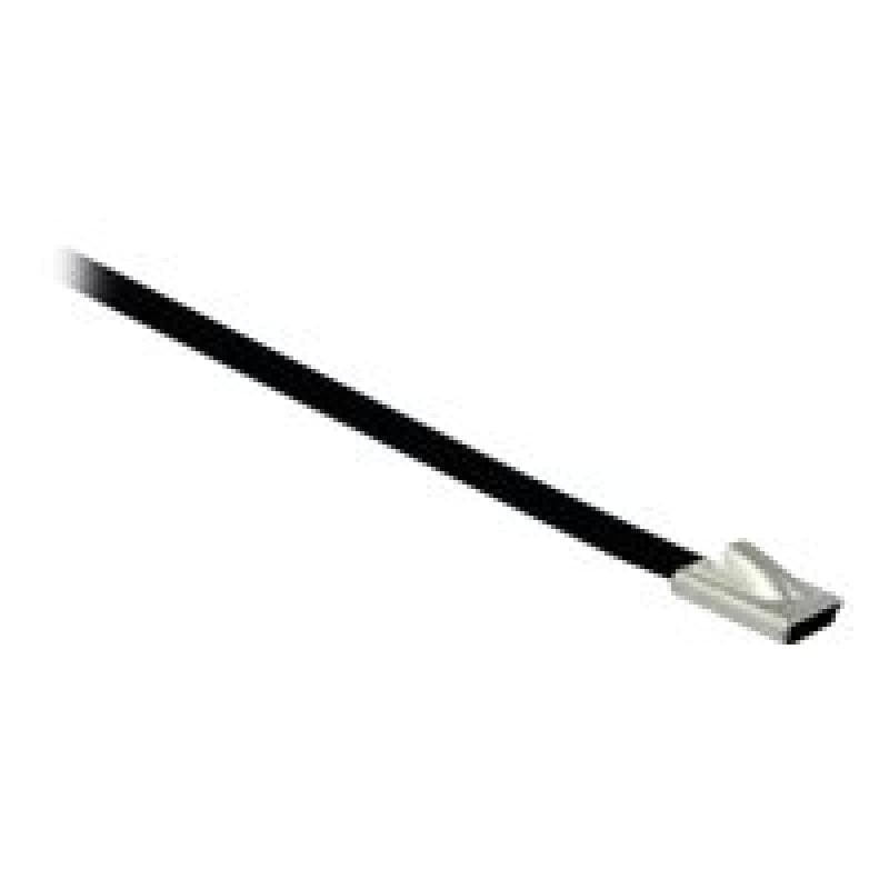 DELOCK Edelstahlkabelbinder L 300 x B 4,6 mm schwarz 10 Stück