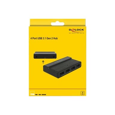 DELOCK Externer USB 3.1 4 Port Hub mit 10 Gbps Delock