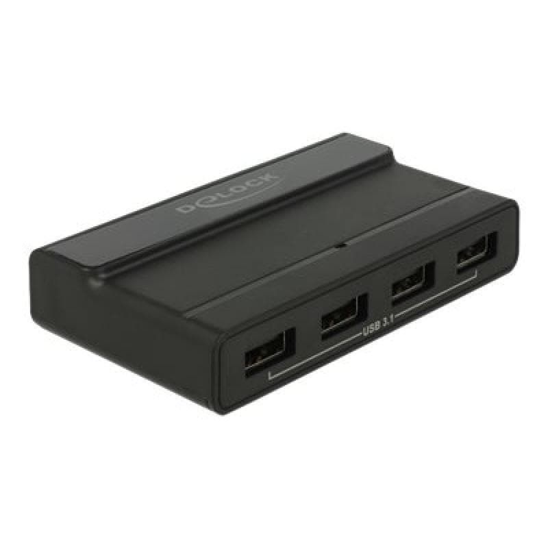 DELOCK Externer USB 3.1 4 Port Hub mit 10 Gbps Delock