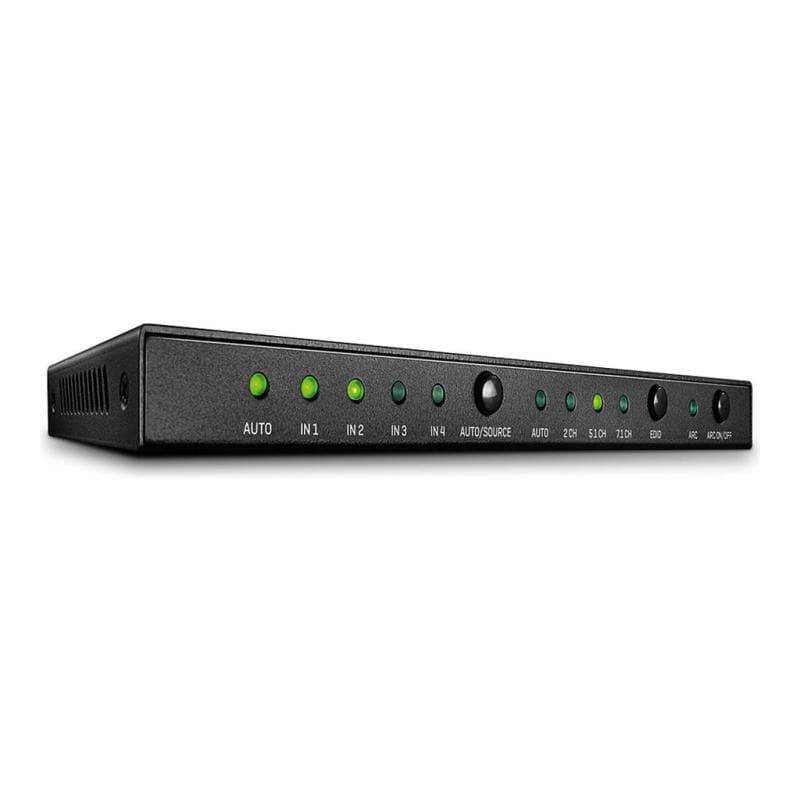 LINDY 4 Port HDMI 2.0 18G Switch mit Audio
