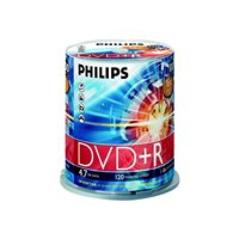PHILIPS 100xDVD+R 4,7GB 120Min 16x CakeBox