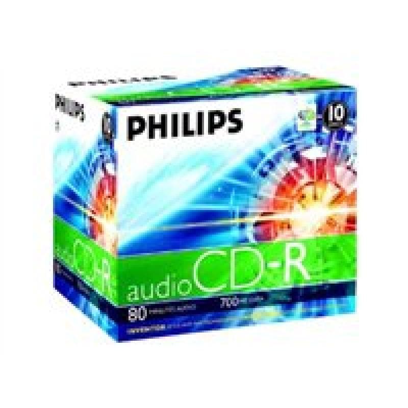 PHILIPS 10xCDR DA Q 700MB 80Min Jewel Case