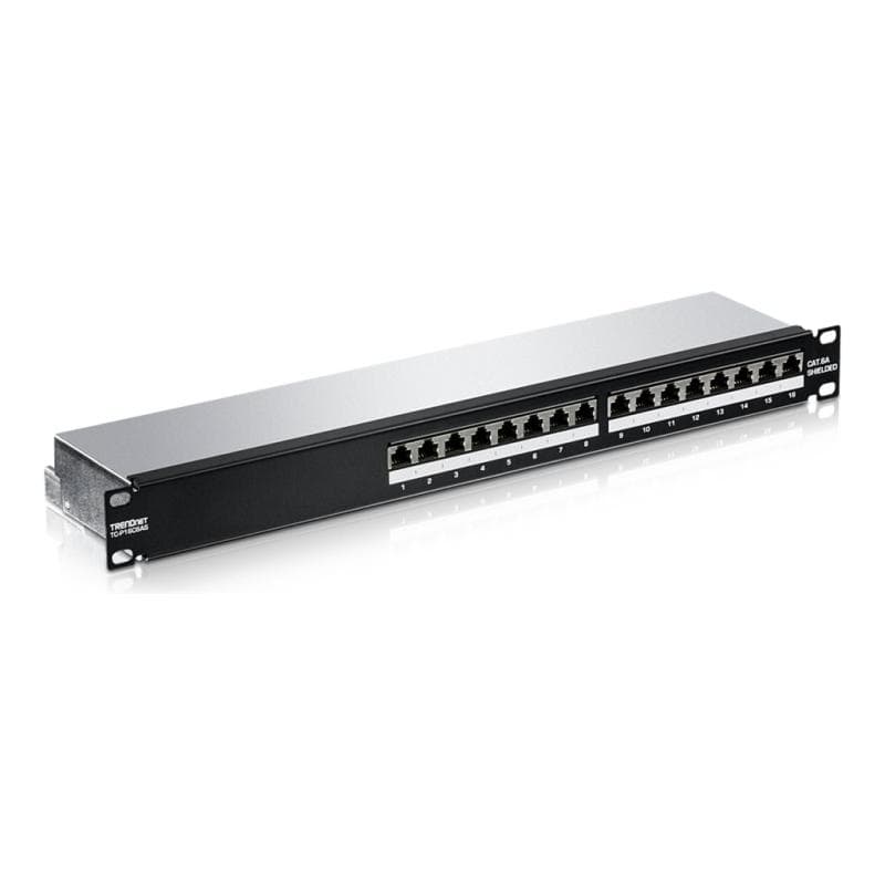 TRENDNET Patchpanel 16-Port Cat6A ngeschirmt (10″ wide)