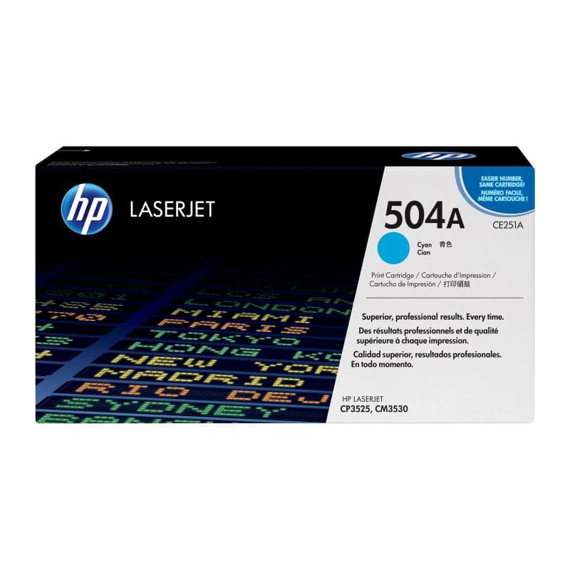 HP 504A Cyan LaserJet Tonerpatrone (CE251A)