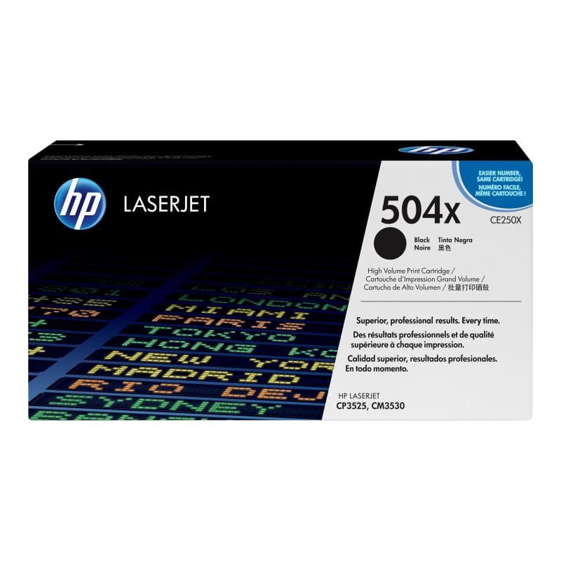 HP 504X Schwarz LaserJet Tonerpatrone (CE250X)