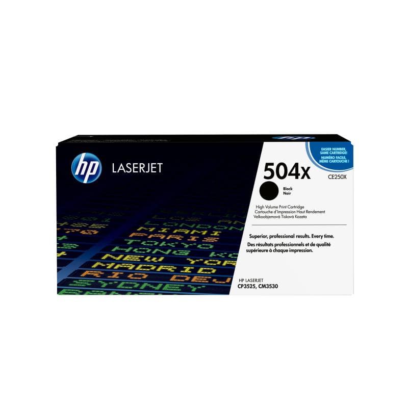 HP 504X Schwarz LaserJet Tonerpatrone (CE250X)