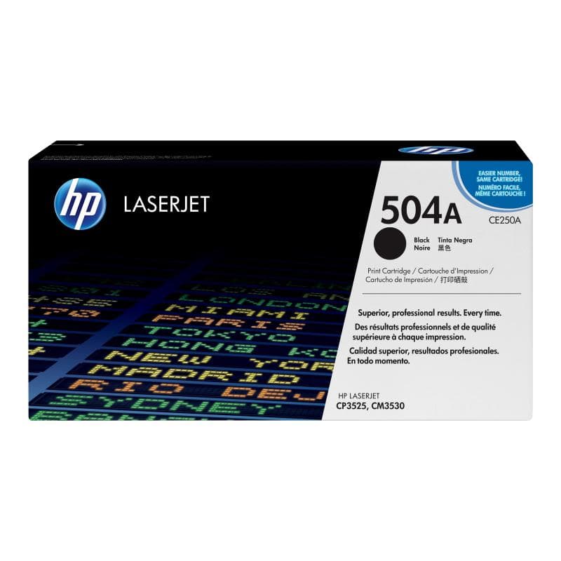 HP 504A Schwarz LaserJet Tonerpatrone (CE250A)