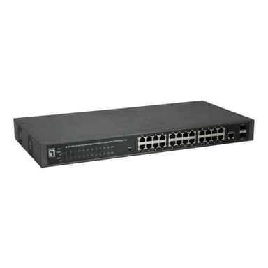 LEVEL ONE LevelOne Switch 24x GE GEP-2651      2xGSFP     370W 24xPoE+