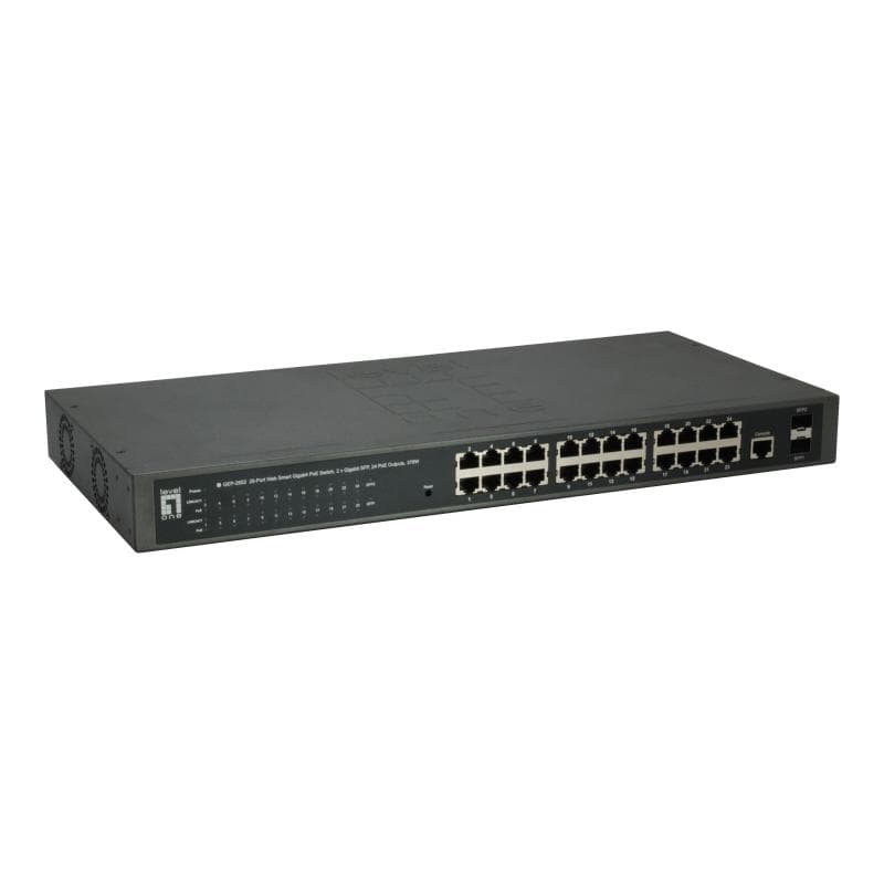LEVEL ONE LevelOne Switch 24x GE GEP-2651      2xGSFP     370W 24xPoE+