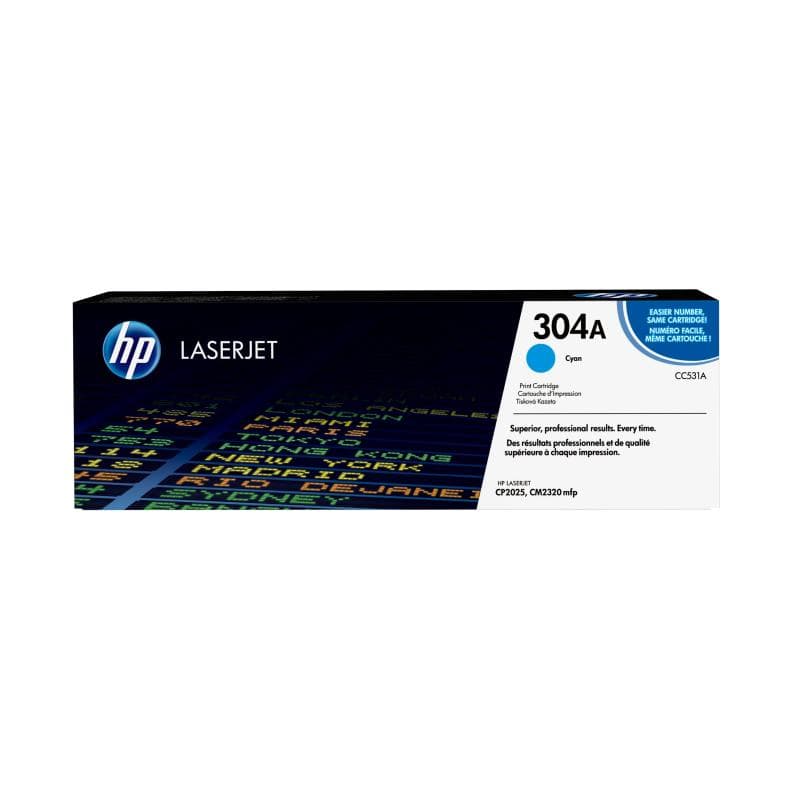 HP 304A Cyan LaserJet Tonerpatrone (CC531A)