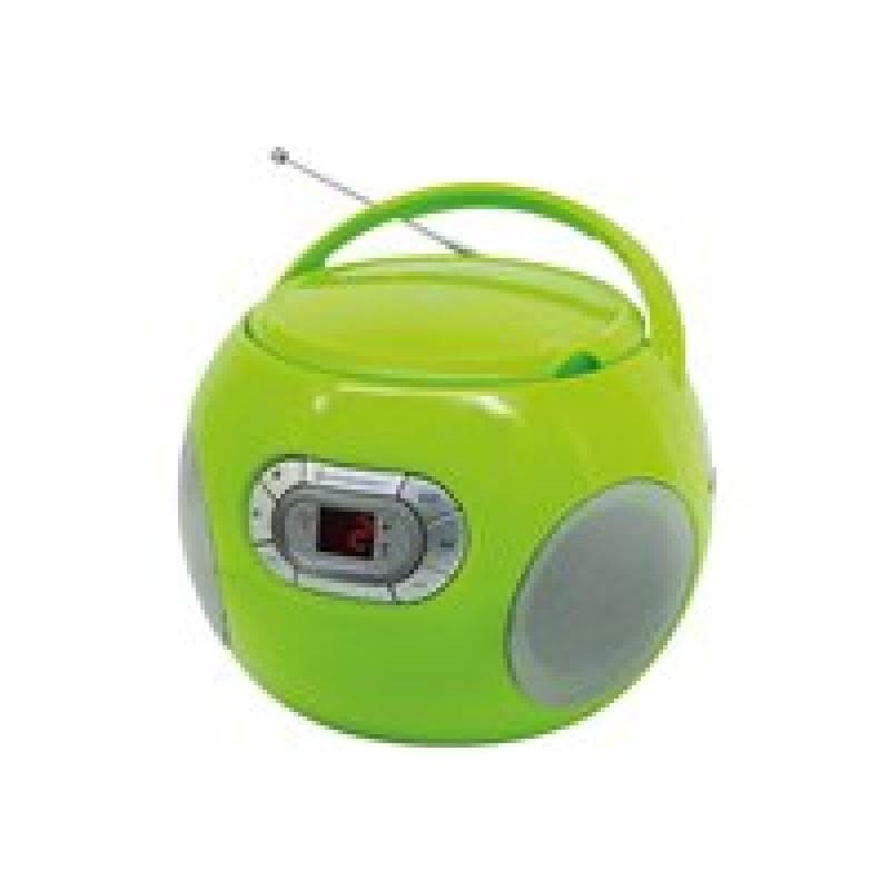 WÖRLEIN Soundmaster SCD2120GR gn/si CD-Boombox UKW,CD,Hörbuchfunktion,Kopfhöreranschl.