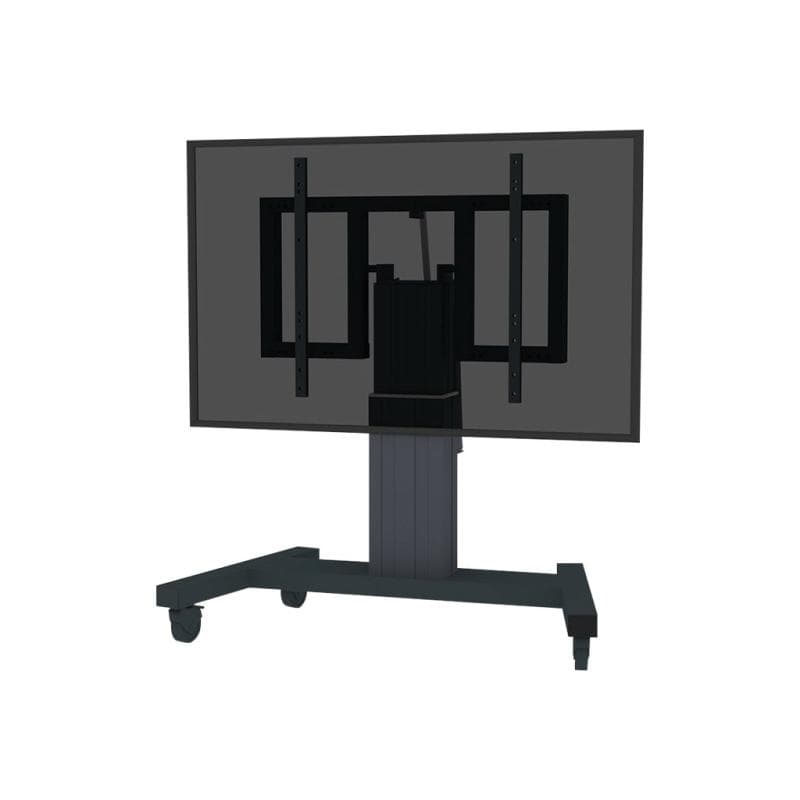 NEOMOUNTS Mobiler Bodenständer für Flachbild-Fernseher bis 85″ (215,9cm) - Schwarz