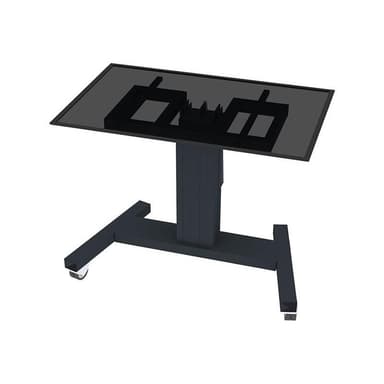 NEOMOUNTS Mobiler Bodenständer für Flachbild-Fernseher bis 85″ (215,9cm) - Schwarz