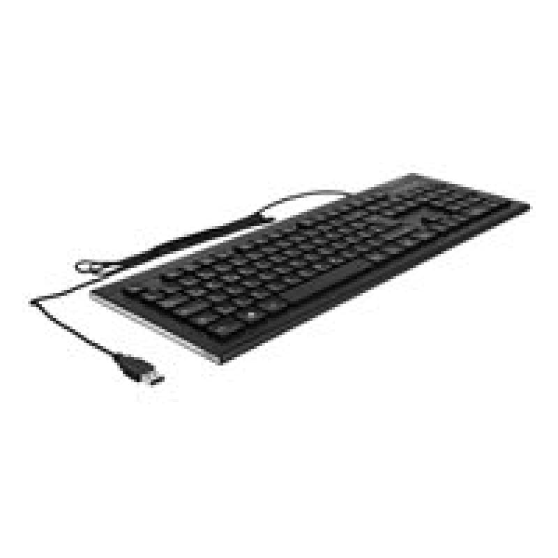 DELOCK USB Tastatur kabelgebunden 1,5 m schwarz Water-Drop